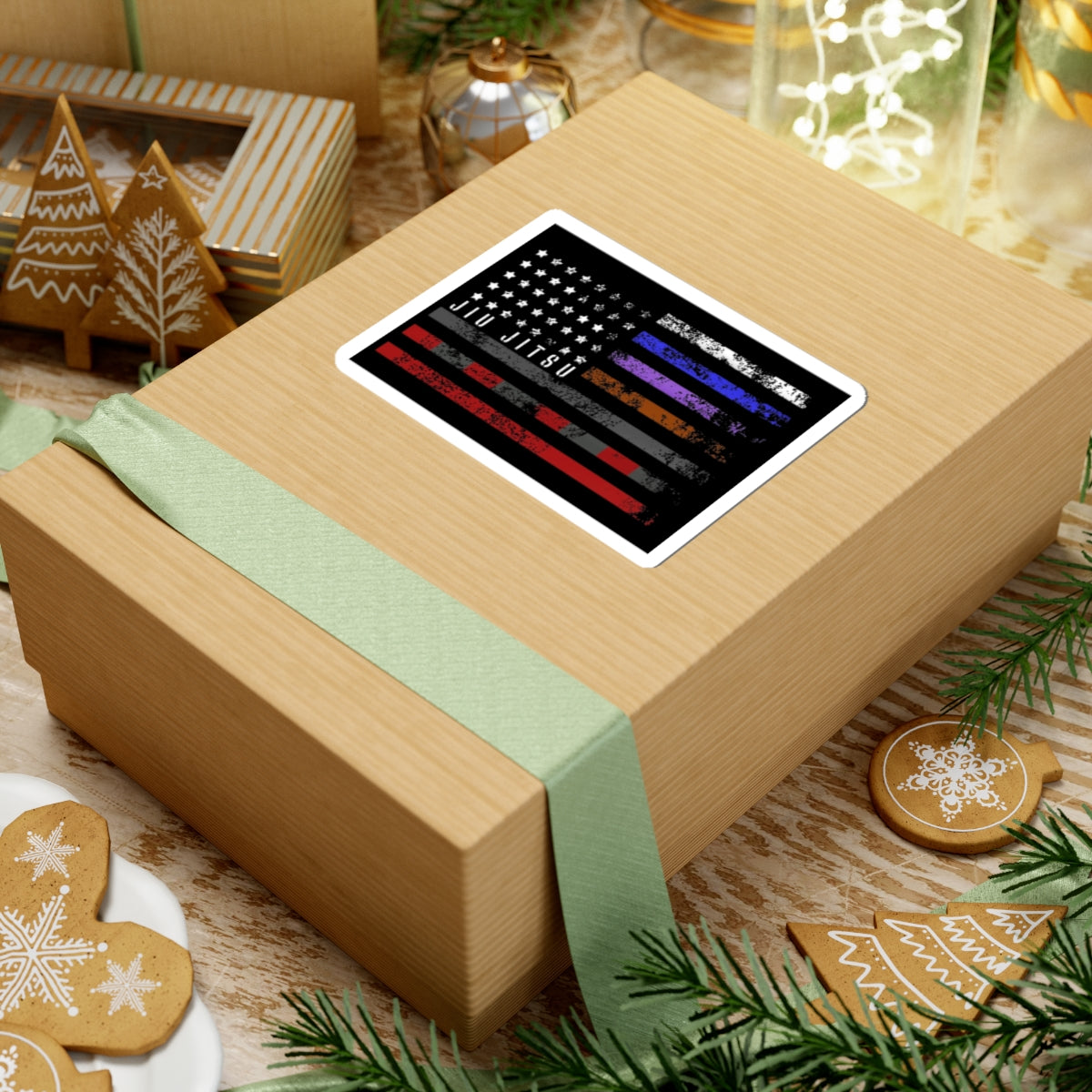 Red White and Roll Sticker