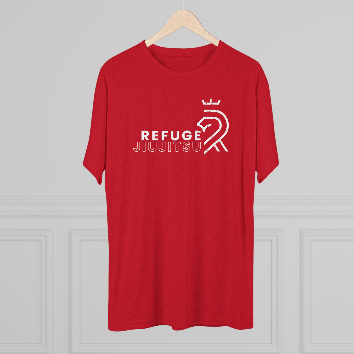 Refuge Jiu Jitsu Lion Logo Tri-Blend Tee - Dark