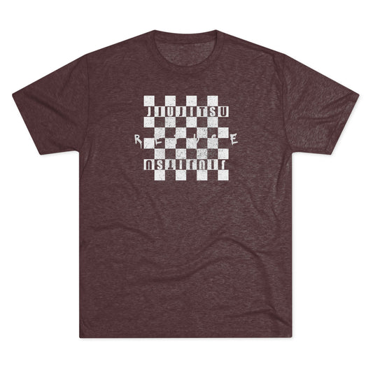 Refuge Checkered Tri-Blend Tee - Dark (Red/Black Edition)