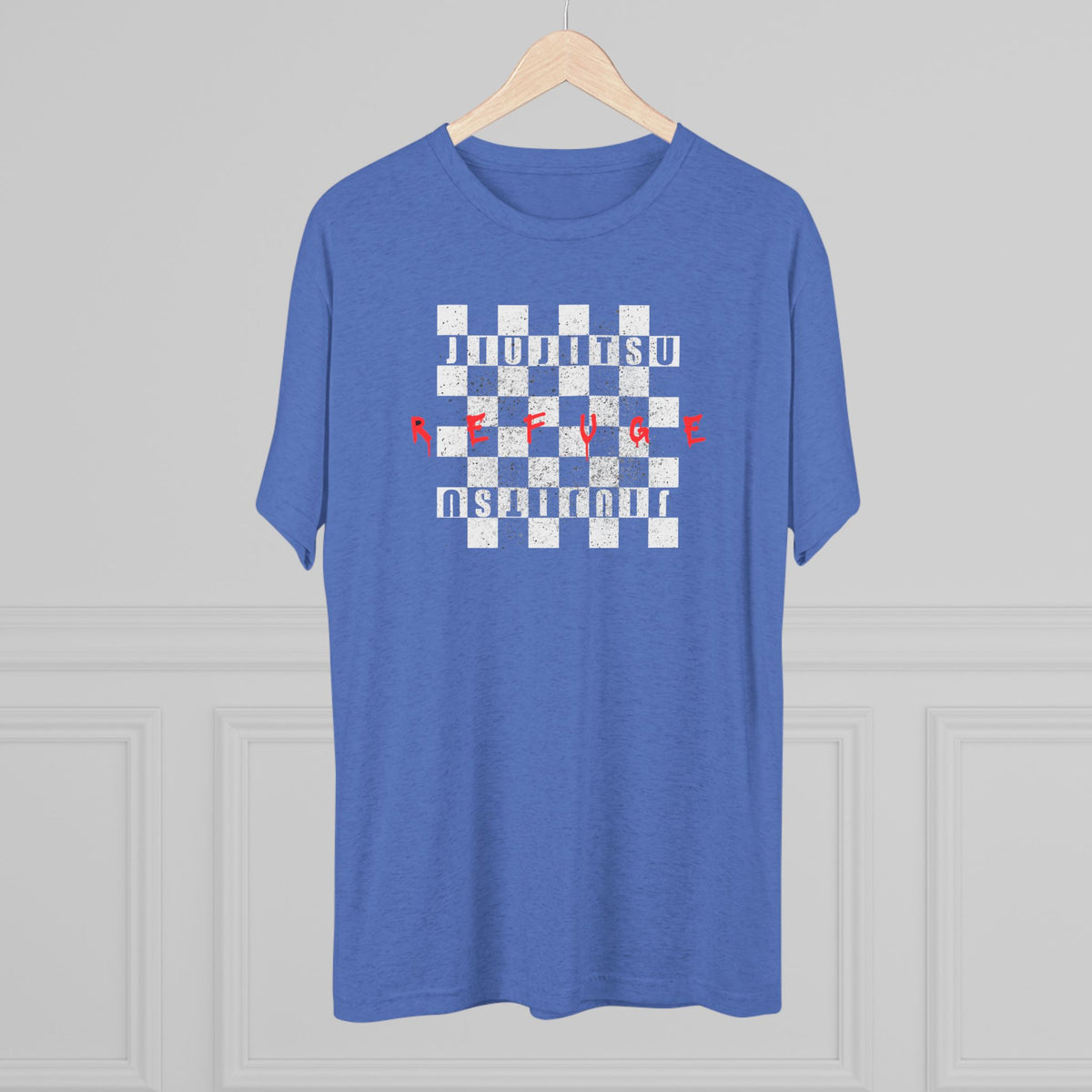 Refuge Checkered Tri-Blend Tee - Dark