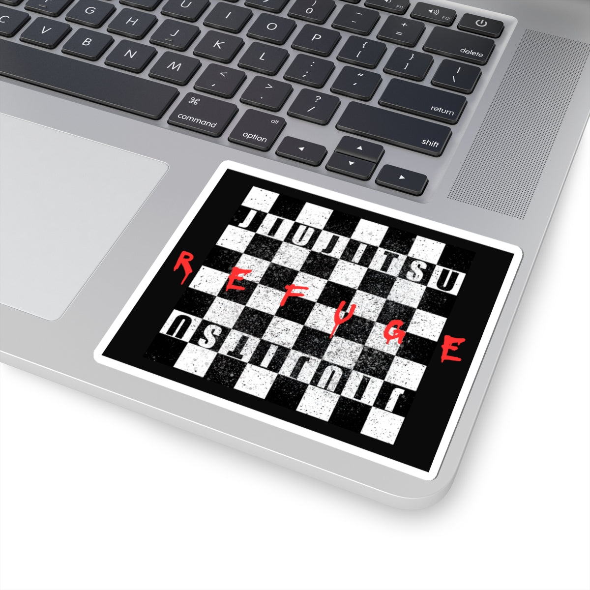 Refuge Checkers Kiss-Cut Stickers