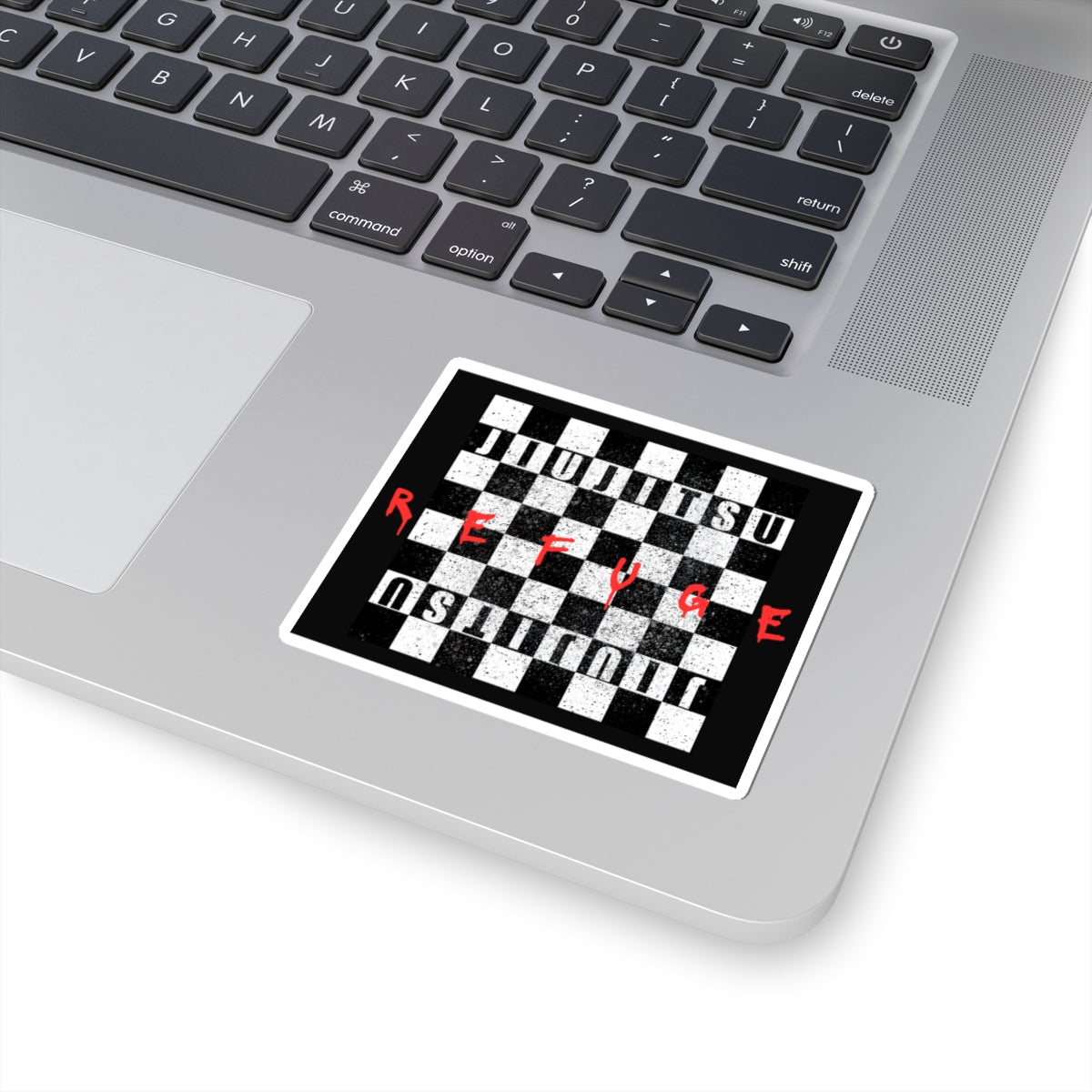 Refuge Checkers Kiss-Cut Stickers