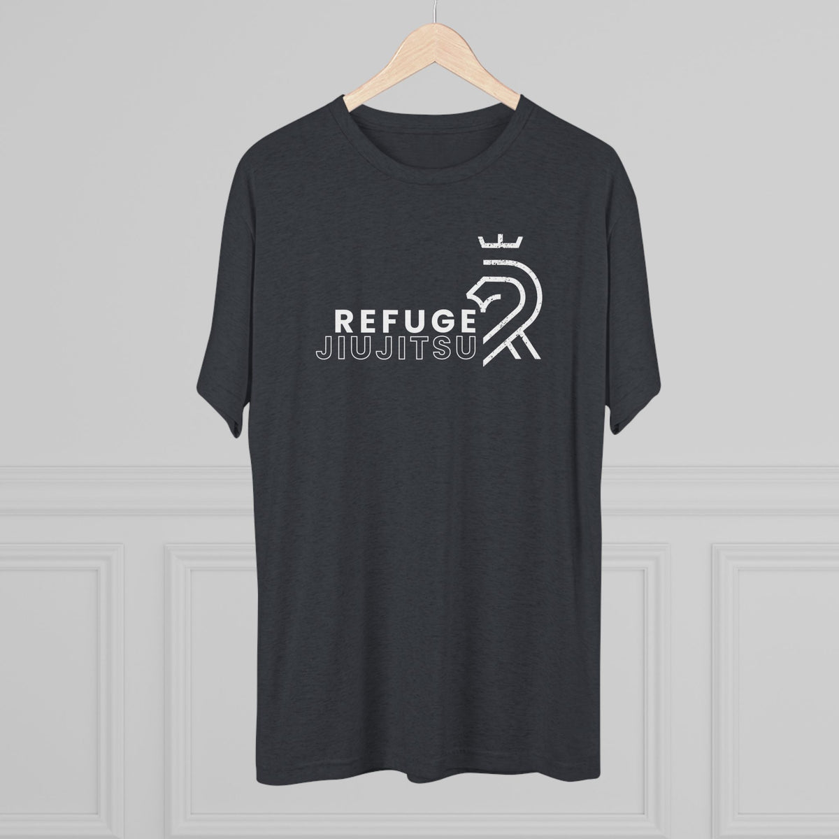 Refuge Jiu Jitsu Lion Logo Tri-Blend Tee - Dark