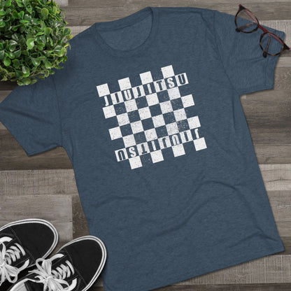 Jiu Jitsu Checkered Tri-Blend Tee - Dark