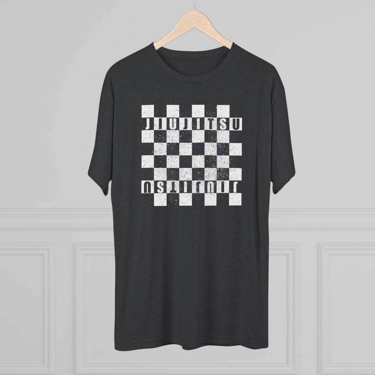Jiu Jitsu Checkered Tri-Blend Tee - Dark