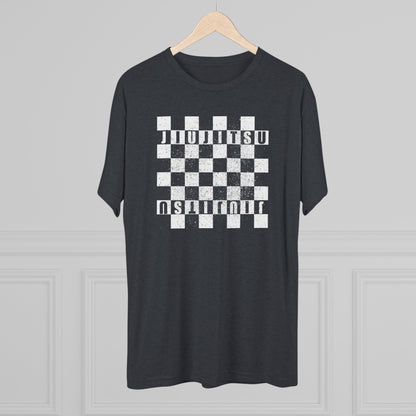 Jiu Jitsu Checkered Tri-Blend Tee - Dark