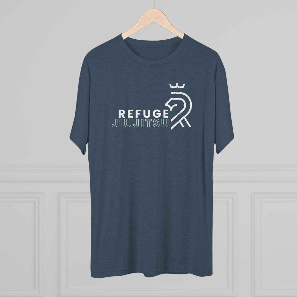 Refuge Jiu Jitsu Lion Logo Tri-Blend Tee - Dark