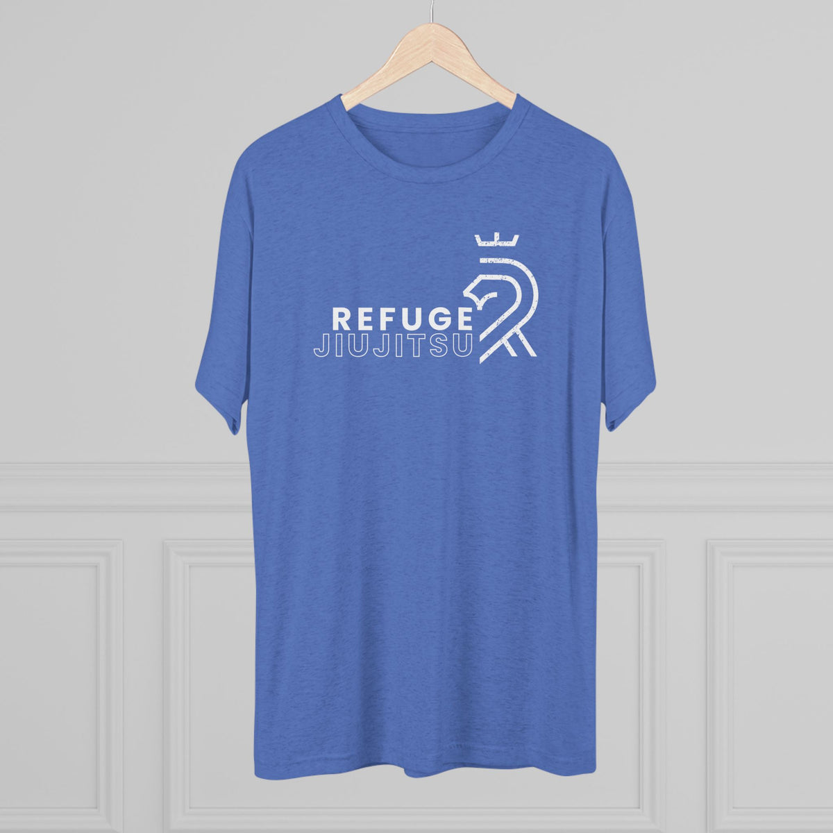 Refuge Jiu Jitsu Lion Logo Tri-Blend Tee - Dark