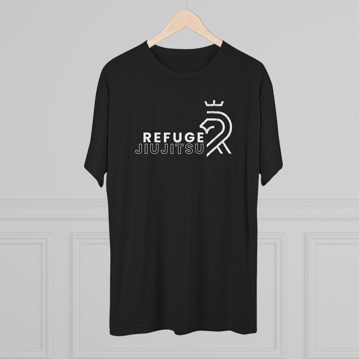 Refuge Jiu Jitsu Lion Logo Tri-Blend Tee - Dark