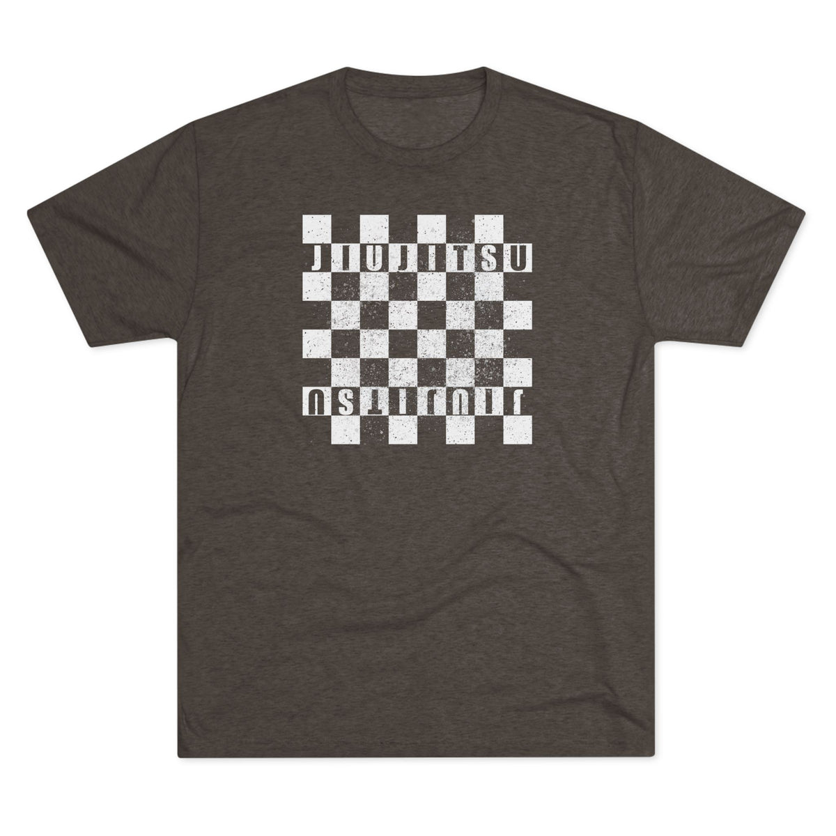 Jiu Jitsu Checkered Tri-Blend Tee - Dark