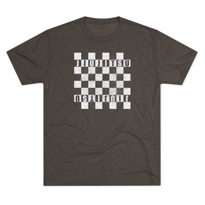 Jiu Jitsu Checkered Tri-Blend Tee - Dark