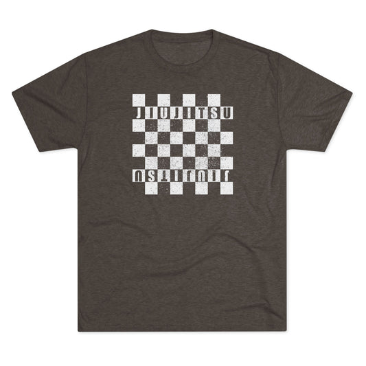Jiu Jitsu Checkered Tri-Blend Tee - Dark