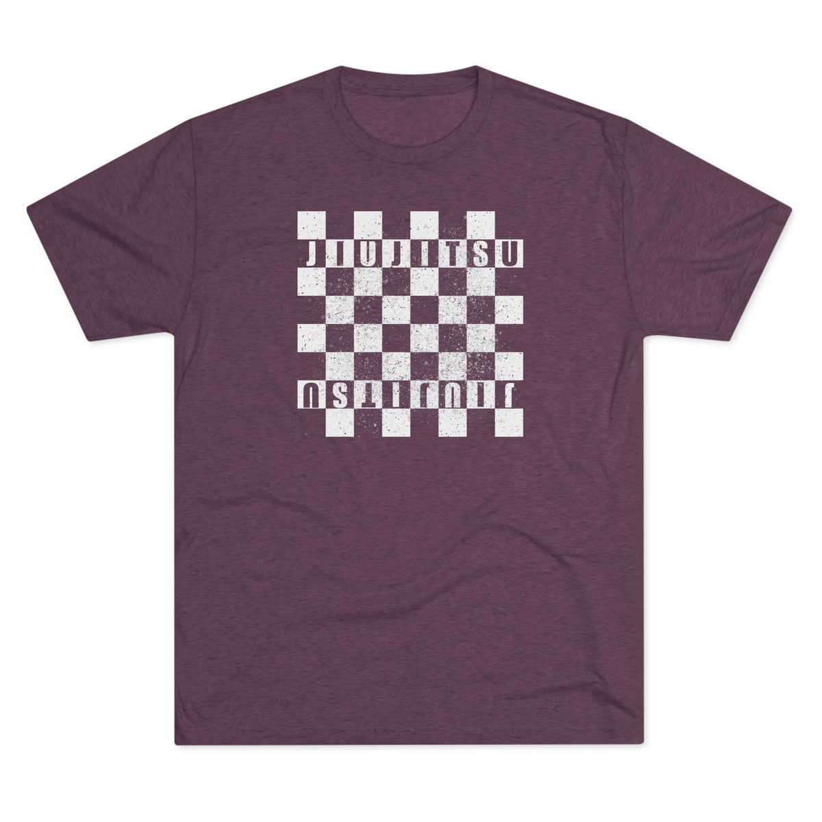 Jiu Jitsu Checkered Tri-Blend Tee - Dark
