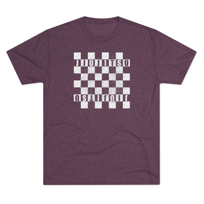 Jiu Jitsu Checkered Tri-Blend Tee - Dark