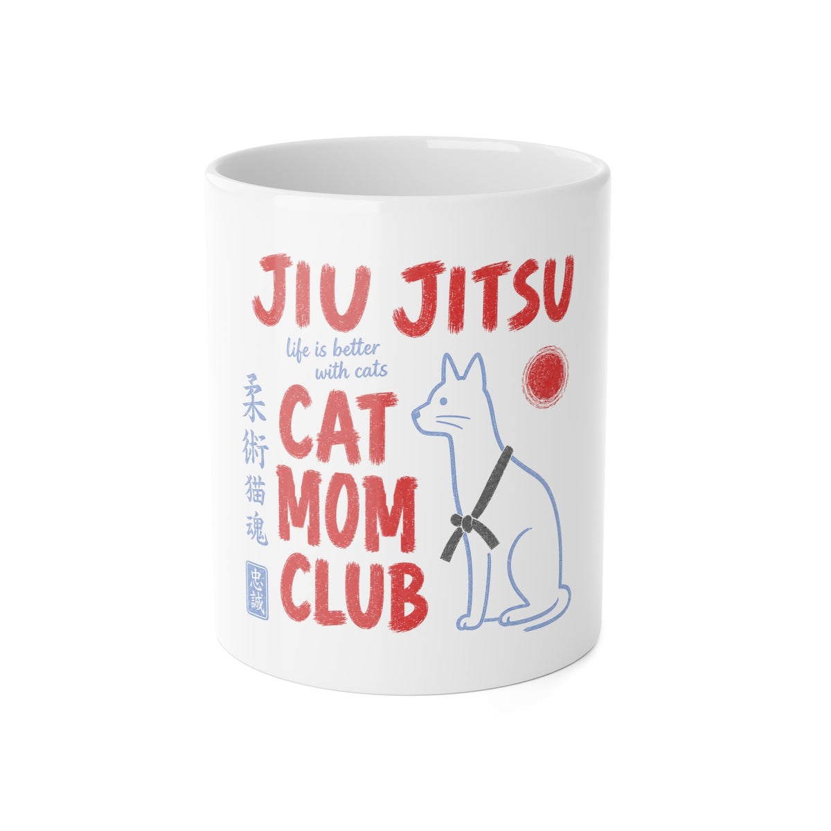 Jiu Jitsu Cat Mom Club Mug