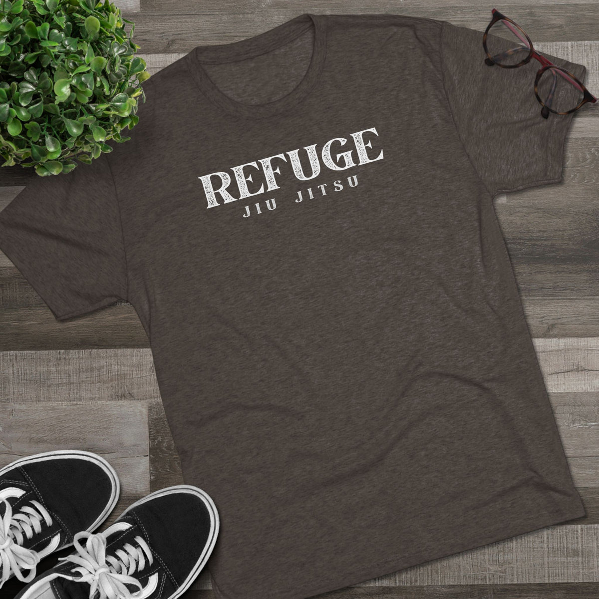 Refuge Serif Tri-Blend Tee - Dark