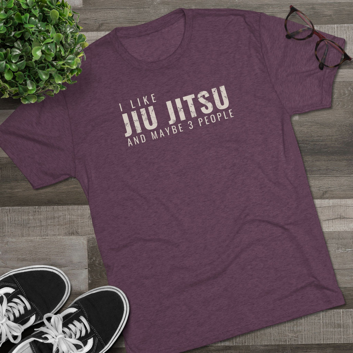 I Like Jiu Jitsu Tri-Blend Tee - Dark