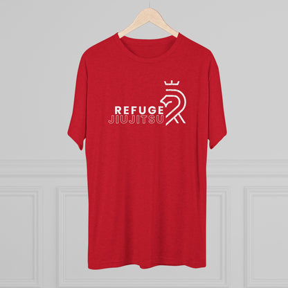 Refuge Jiu Jitsu Lion Logo Tri-Blend Tee - Dark