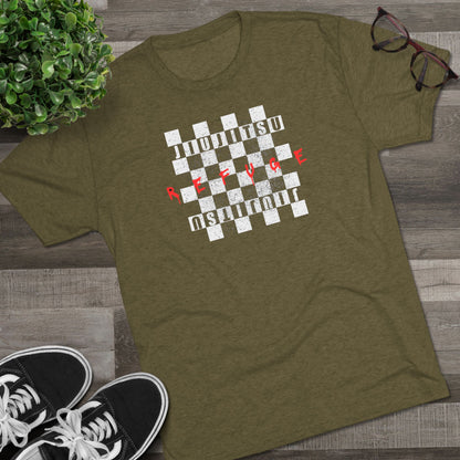 Refuge Checkered Tri-Blend Tee - Dark