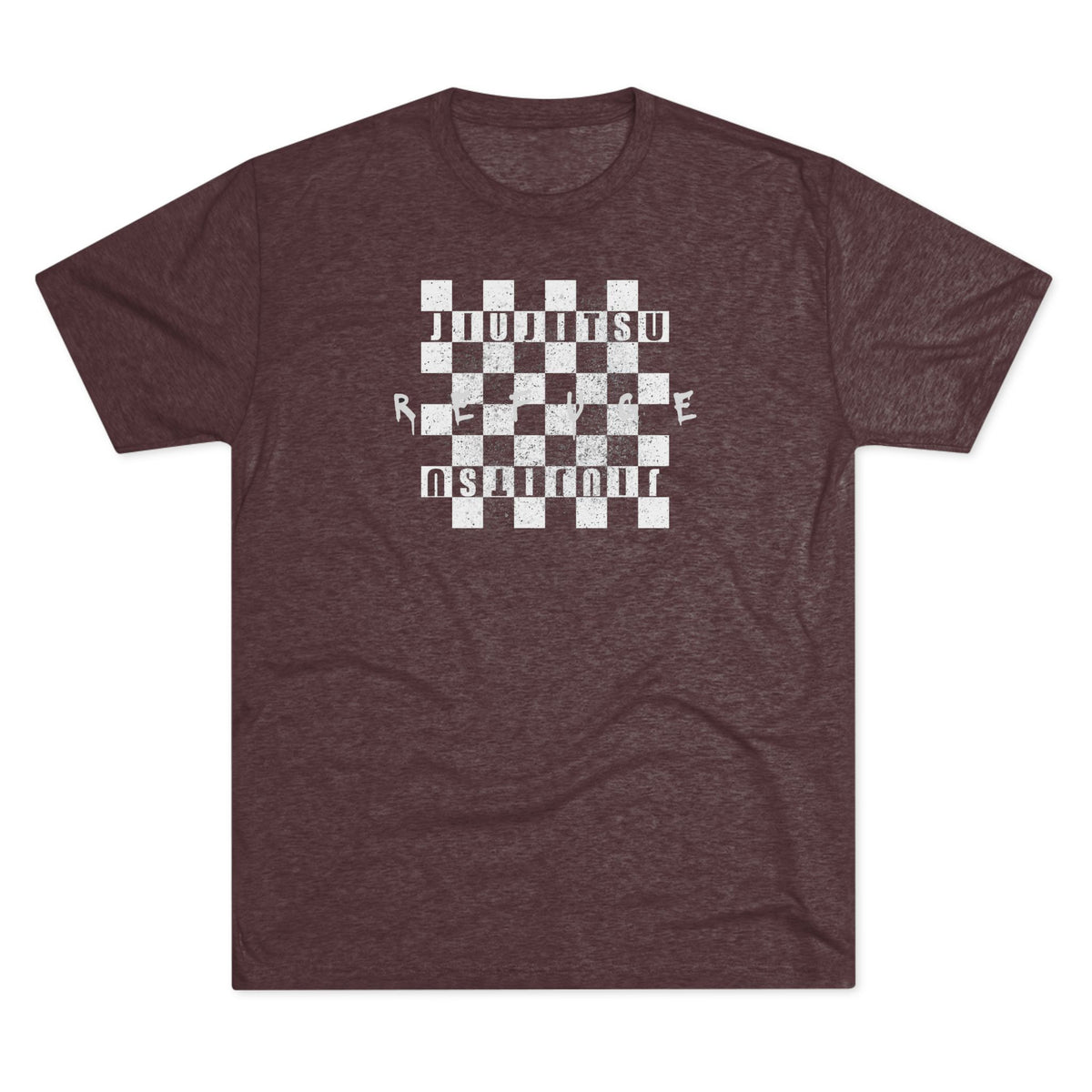 Refuge Checkered Tri-Blend Tee - Dark (Red/Black Edition)