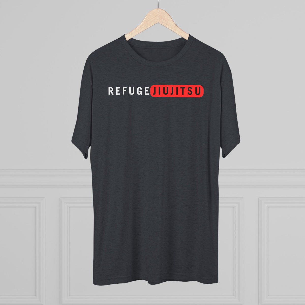 Refuge Jiu Jitsu Red Box Tri-Blend Tee - Dark