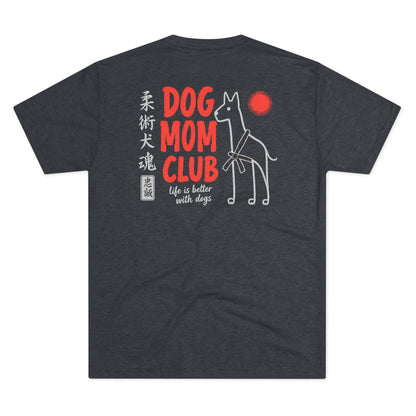 Jiu Jitsu Dog Mom Club Tri-Blend Tee - Dark