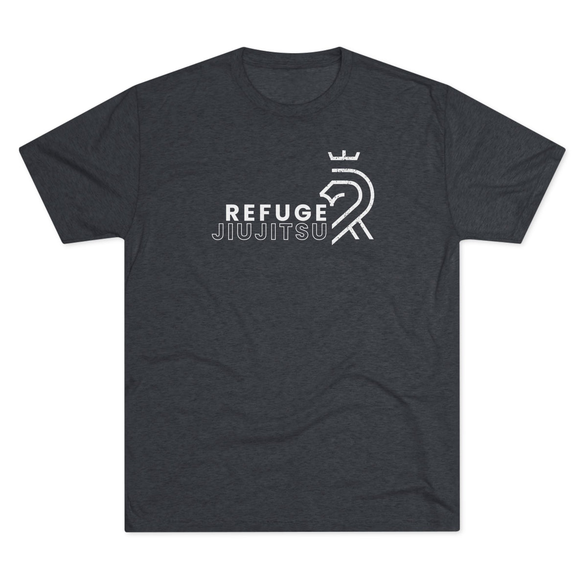 Refuge Jiu Jitsu Lion Logo Tri-Blend Tee - Dark