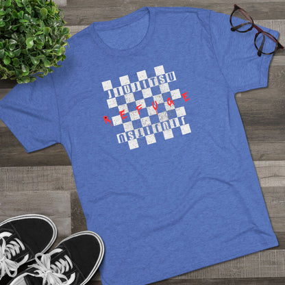 Refuge Checkered Tri-Blend Tee - Dark