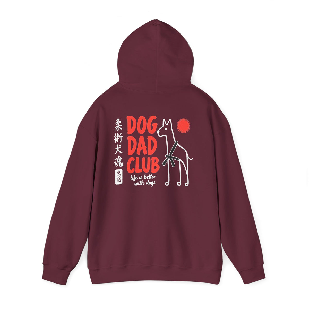 Jiu Jitsu Dog Dad Club Hoodie - Dark