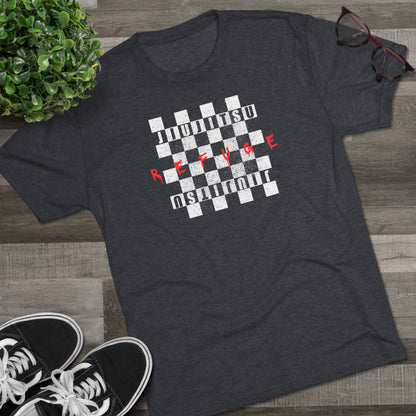 Refuge Checkered Tri-Blend Tee - Dark