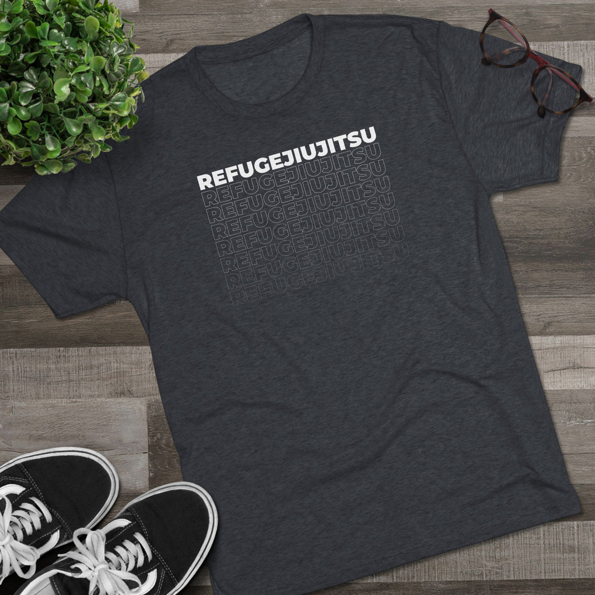 REFUGEJIUJITSU Fade Tri-Blend Tee - Dark