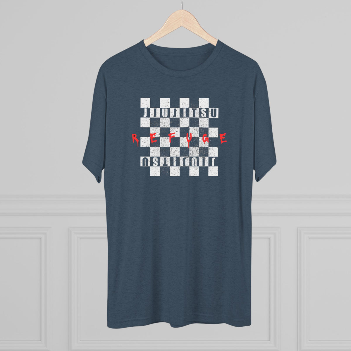 Refuge Checkered Tri-Blend Tee - Dark