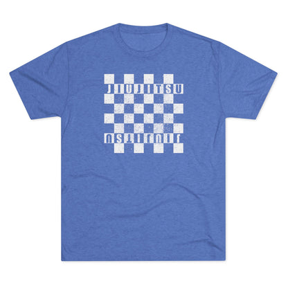 Jiu Jitsu Checkered Tri-Blend Tee - Dark