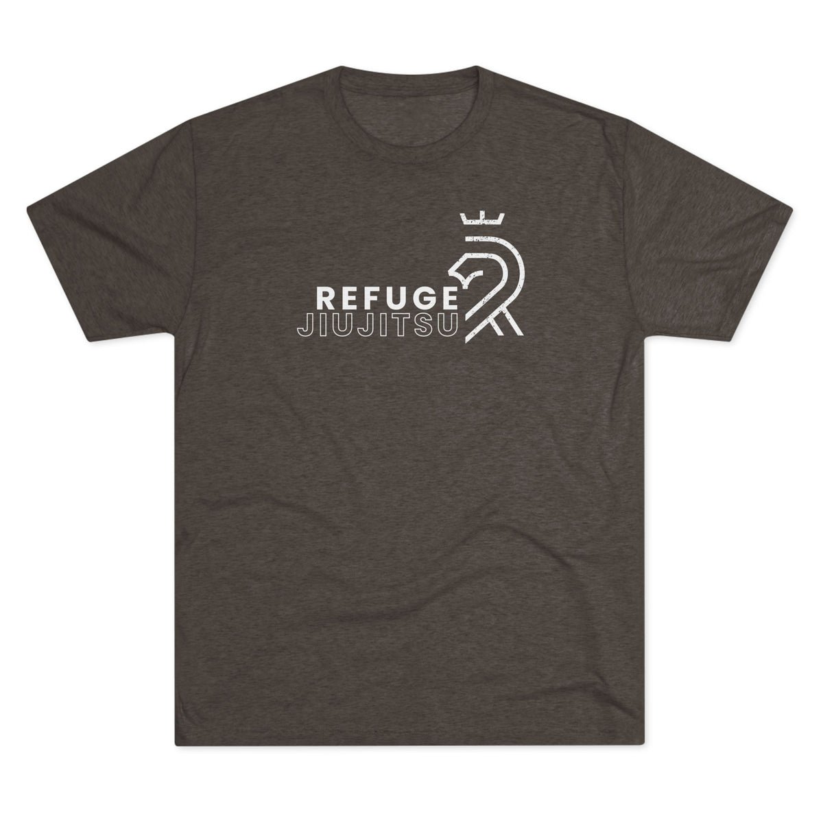 Refuge Jiu Jitsu Lion Logo Tri-Blend Tee - Dark