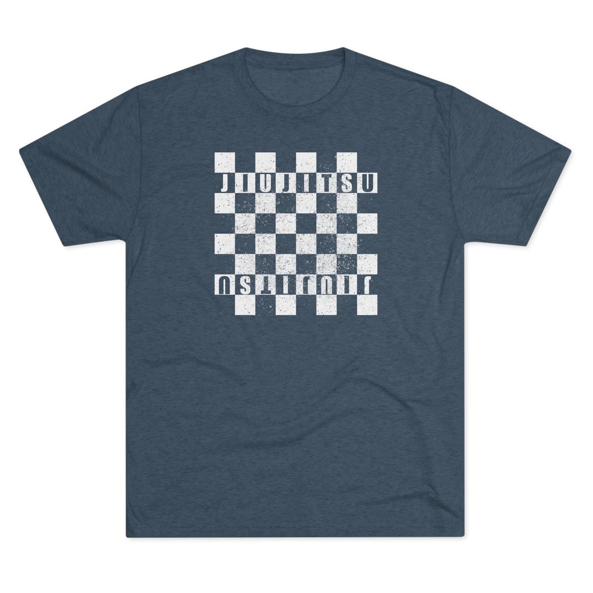 Jiu Jitsu Checkered Tri-Blend Tee - Dark