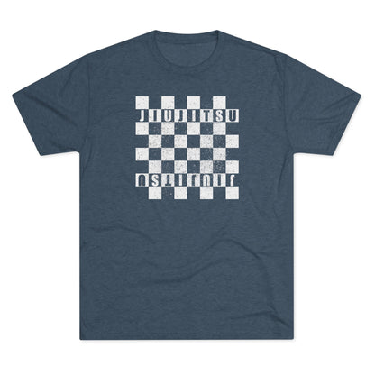 Jiu Jitsu Checkered Tri-Blend Tee - Dark