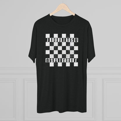 Jiu Jitsu Checkered Tri-Blend Tee - Dark