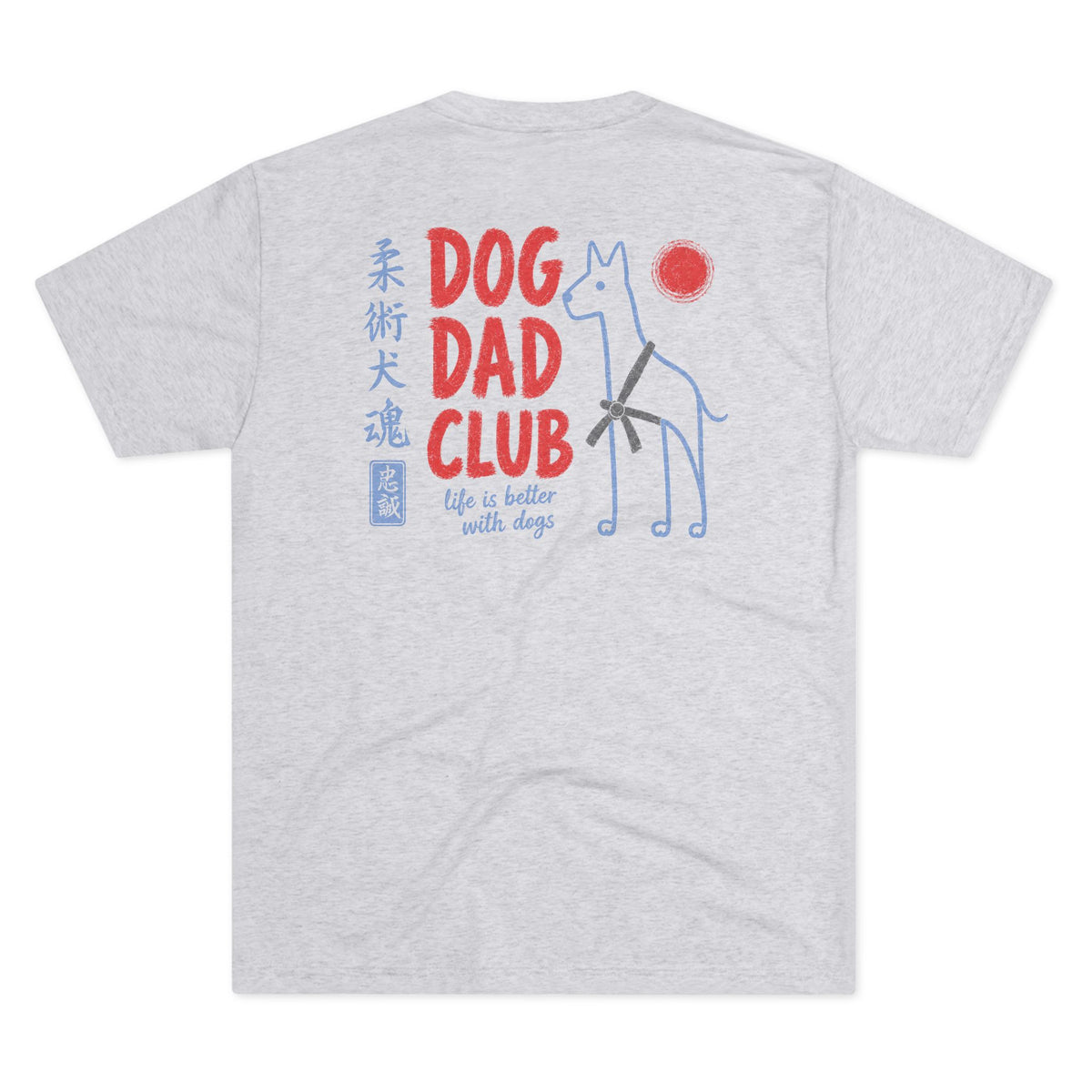 Jiu Jitsu Dog Dad Club Tri-Blend Tee