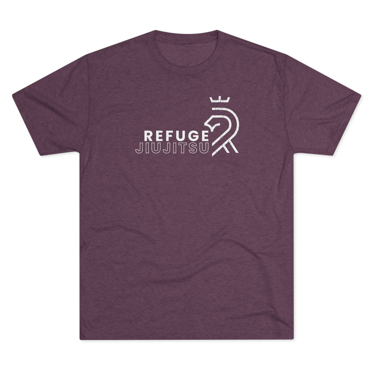 Refuge Jiu Jitsu Lion Logo Tri-Blend Tee - Dark