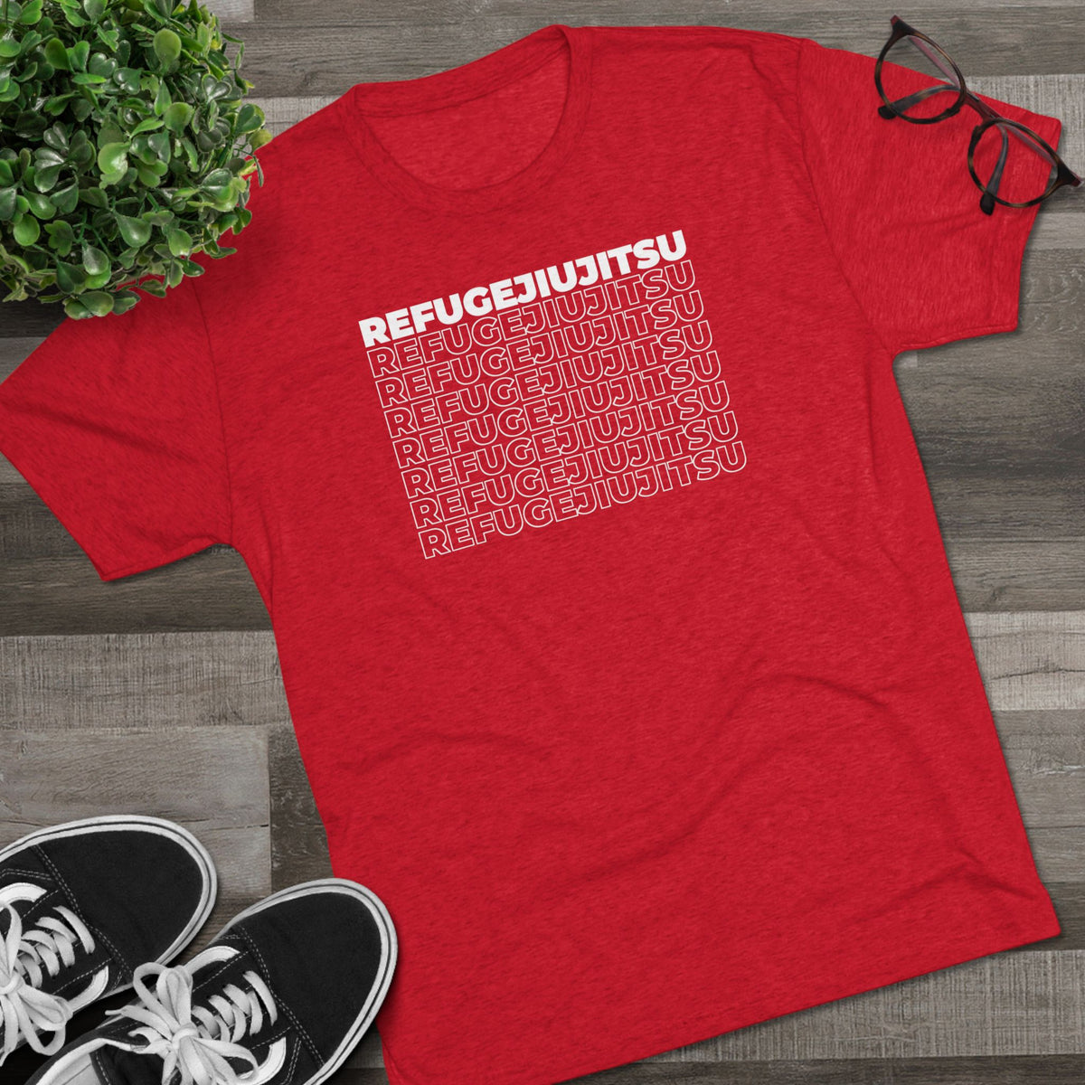 REFUGEJIUJITSU Fade Tri-Blend Tee - Dark (Bold Edition)