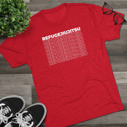 REFUGEJIUJITSU Fade Tri-Blend Tee - Dark (Bold Edition)