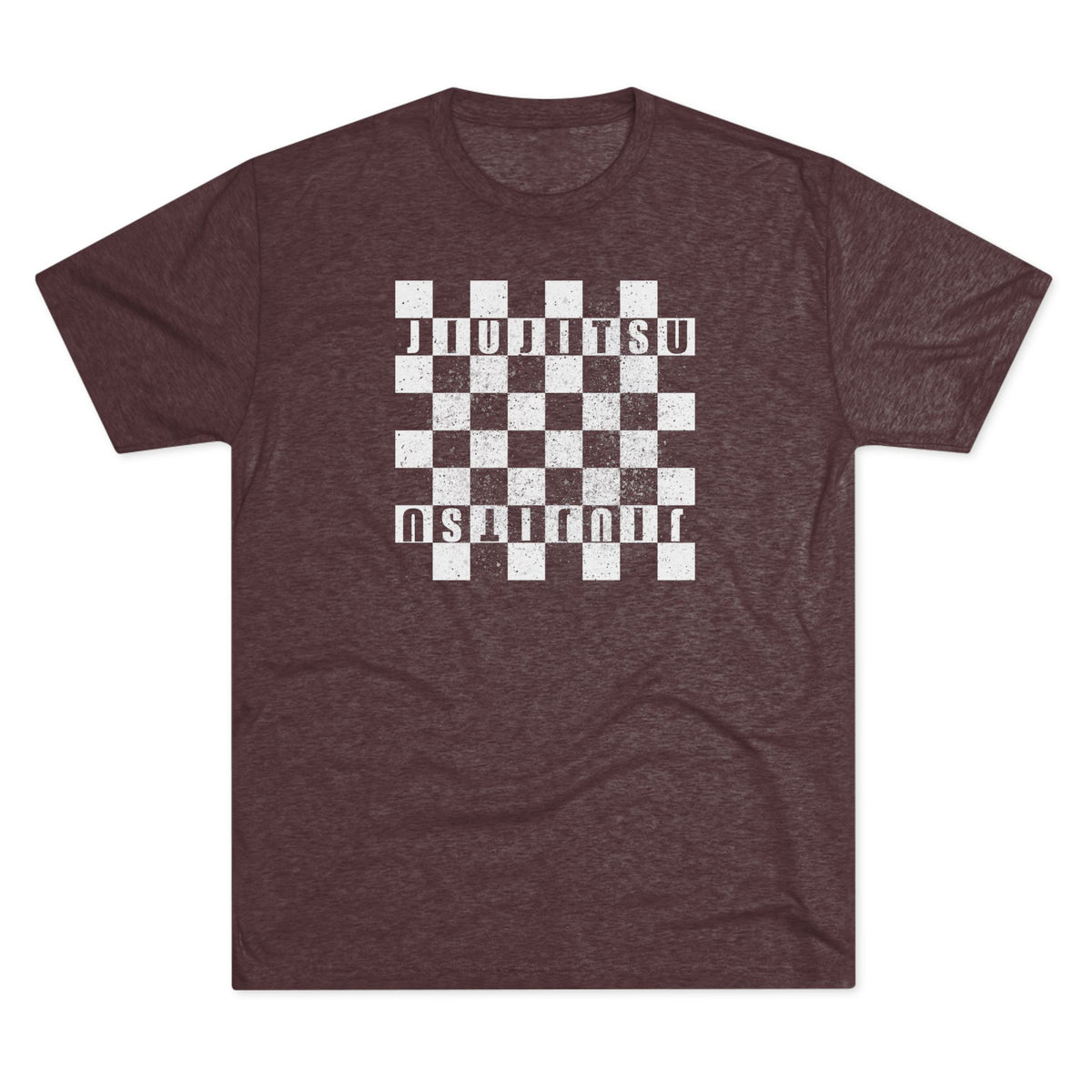 Jiu Jitsu Checkered Tri-Blend Tee - Dark