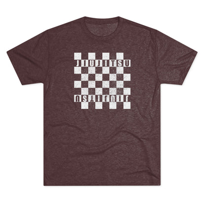 Jiu Jitsu Checkered Tri-Blend Tee - Dark