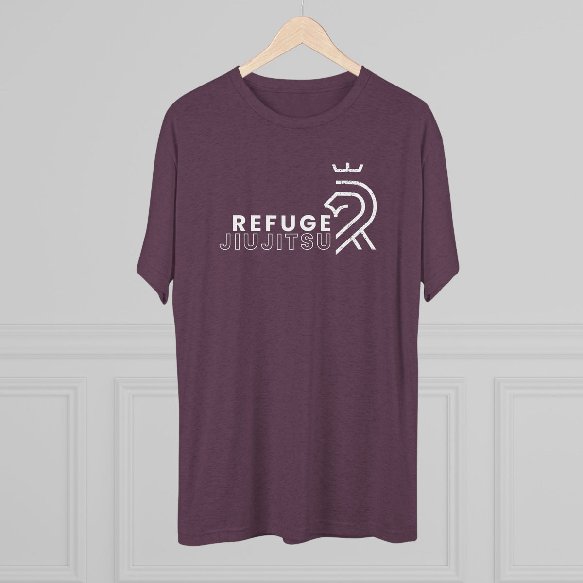 Refuge Jiu Jitsu Lion Logo Tri-Blend Tee - Dark