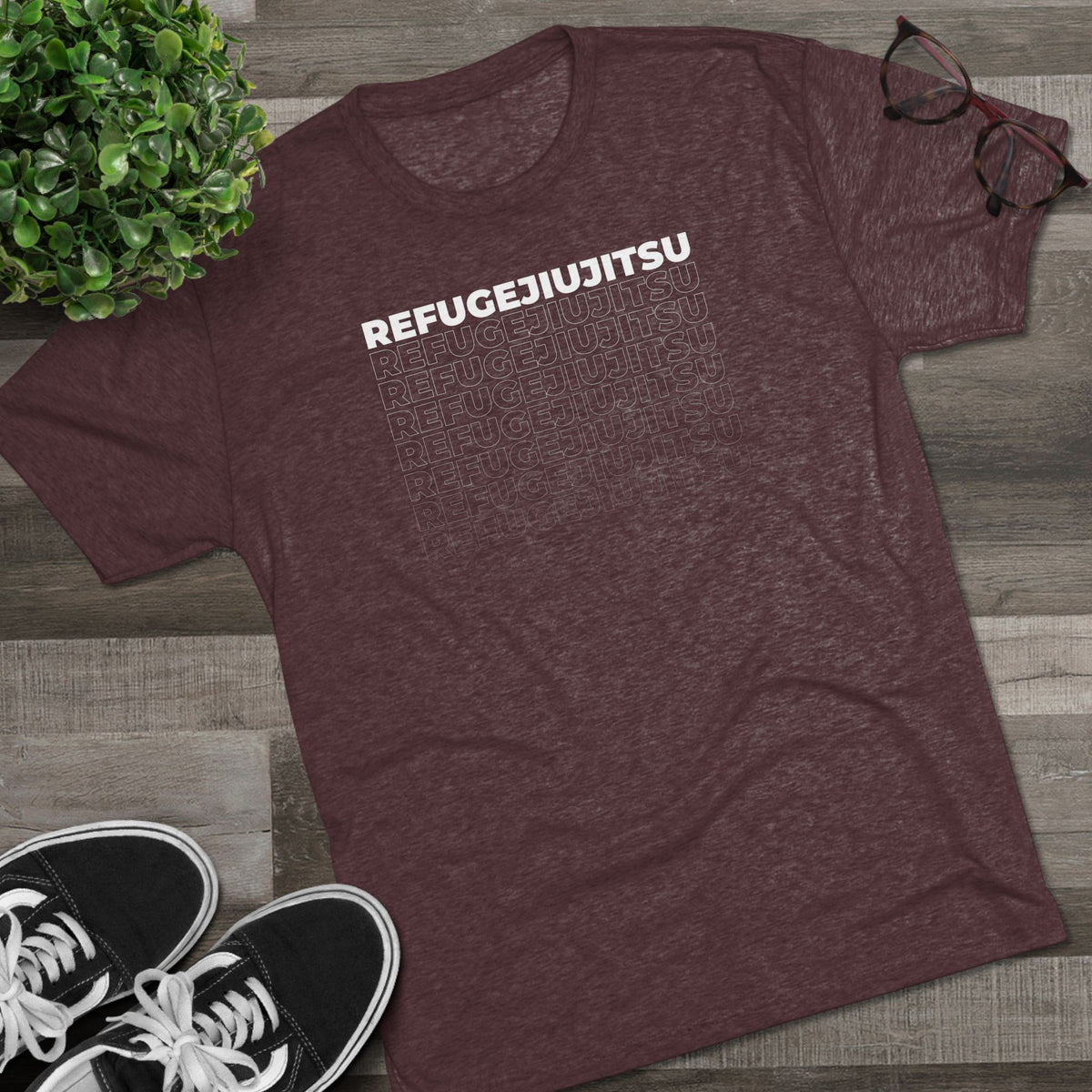REFUGEJIUJITSU Fade Tri-Blend Tee - Dark