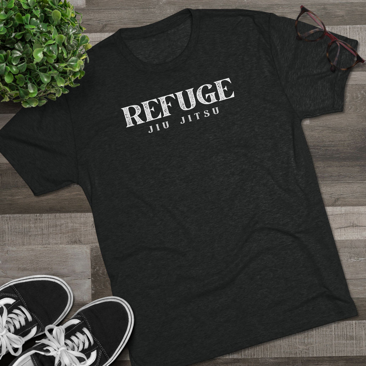 Refuge Serif Tri-Blend Tee - Dark