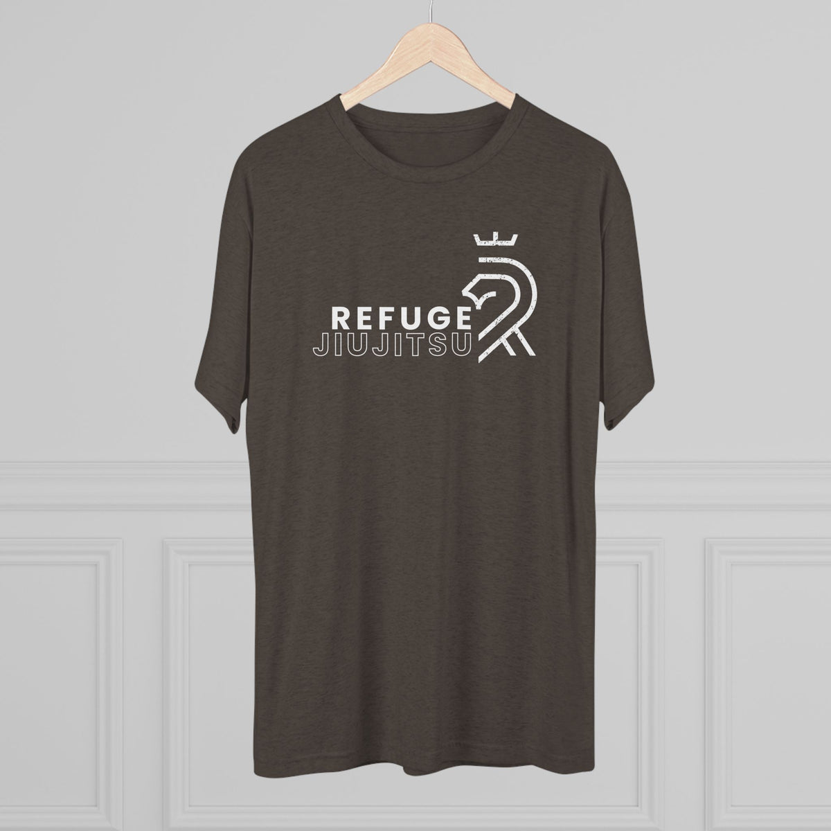 Refuge Jiu Jitsu Lion Logo Tri-Blend Tee - Dark