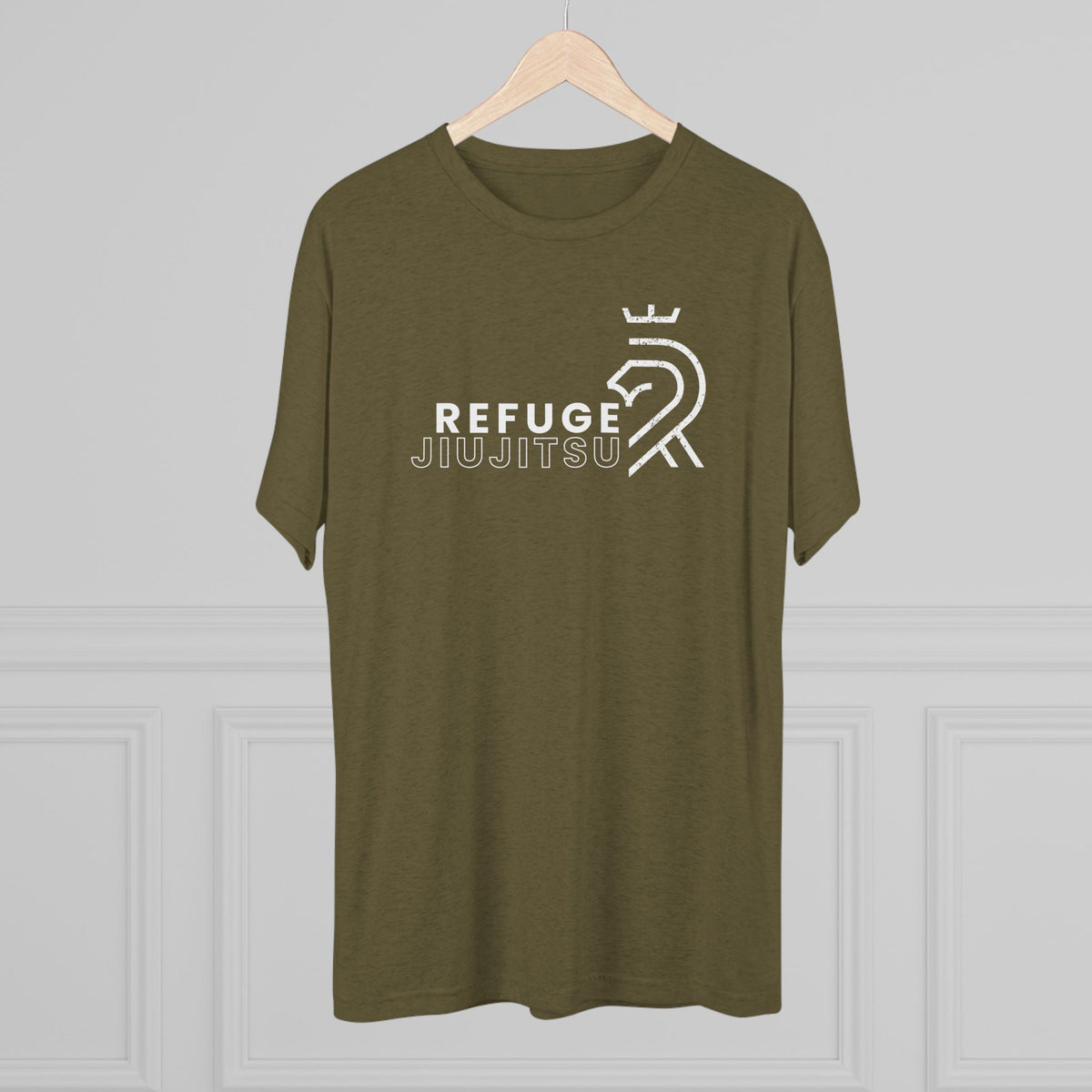 Refuge Jiu Jitsu Lion Logo Tri-Blend Tee - Dark