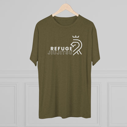 Refuge Jiu Jitsu Lion Logo Tri-Blend Tee - Dark