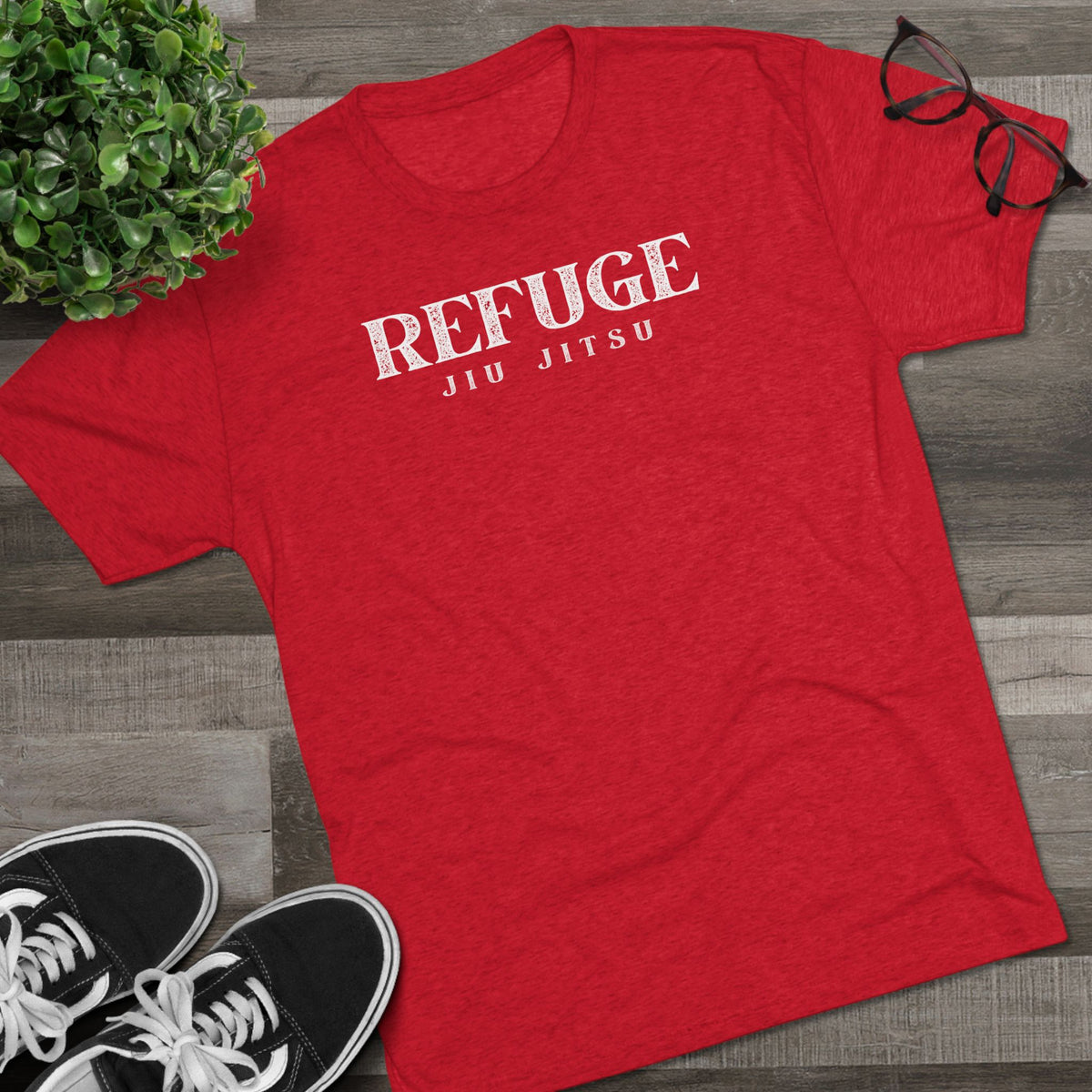 Refuge Serif Tri-Blend Tee - Dark